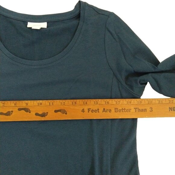 J Jill Pure Jill A Line Tunic Dress Size S New Green Pima Cotton Modal Pockets - Picture 8 of 10